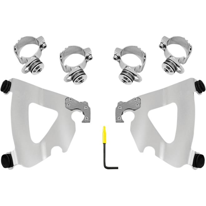 Memphis shades Road Warrior Mounting Kit - Polished - FXD