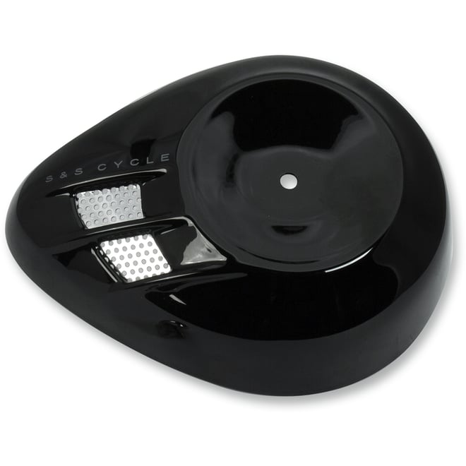S&s cycle Air Cleaner Cover - Air Stream - Gloss Black