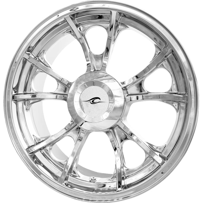 Coastal moto Wheel - Largo 3D - Rear - Single Disc/with or without ABS - Chrome - 18x7