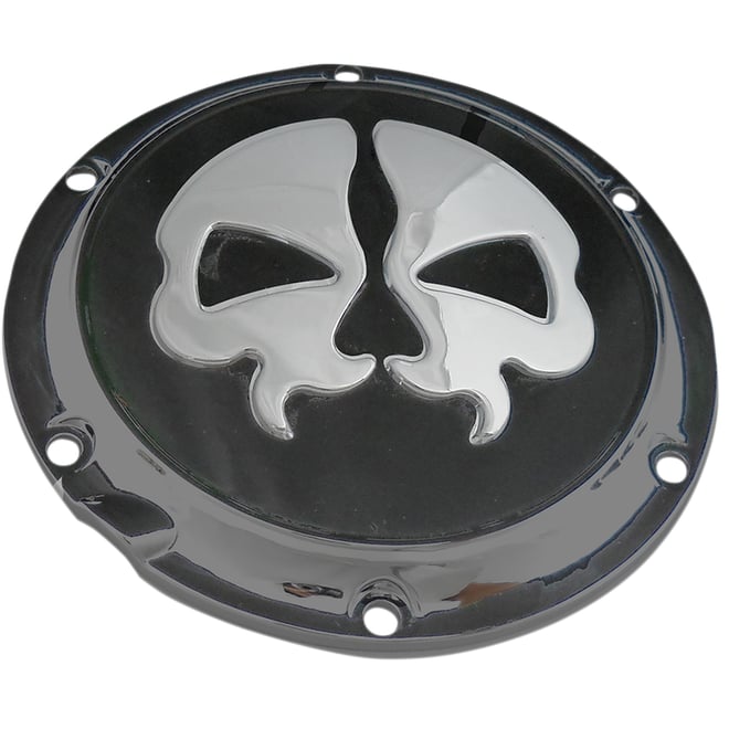 Drag specialties Split Skull Derby Cover - Black