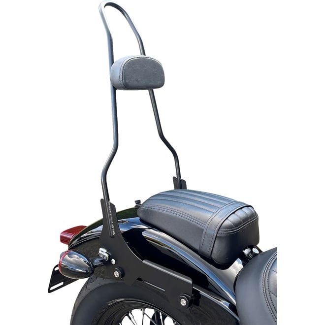 Motherwell Quick Release Sissy Bar - 23" - With Pad - Gloss Black