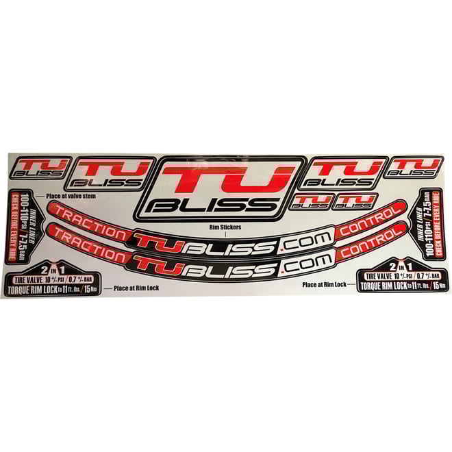 Tubliss Rim Sticker Kit
