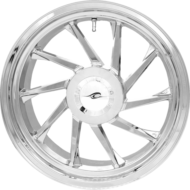 Coastal moto Wheel - Hurricane 3D - Rear Right - Chrome - 18" - Trike