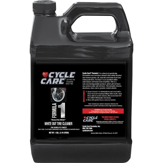 Cycle care formulas Formula 1 Wheel & Tire Cleaner - 1 U.S. gal. Cycle care formulas Formula 1 Wheel & Tire Cleaner - 1 U.S. gal.