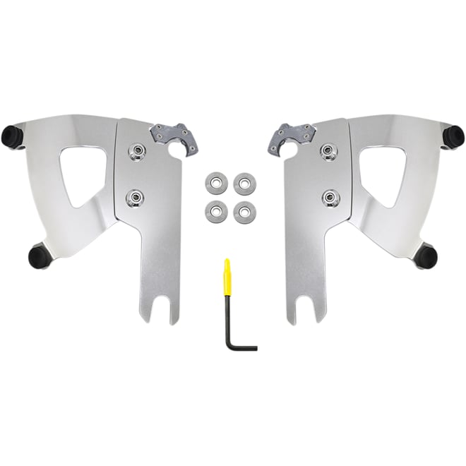Memphis shades Road Warrior Mounting Kit - Polished - FLHR