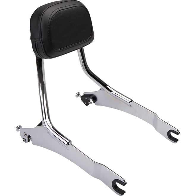Cobra Detachable Backrest - Chrome - Two-up Seat - Scout