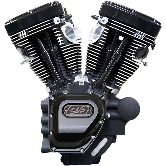 S&s cycle T124 Long Block Engine - Black - Touring
