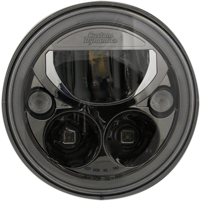 Custom dynamics LED Headlight - 7" - Black - Each Custom dynamics LED Headlight - 7" - Black - Each