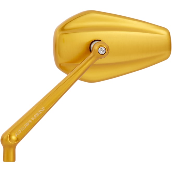 Arlen ness Mirror - Mini/Stocker - Side View - Hexagon - Gold - Left