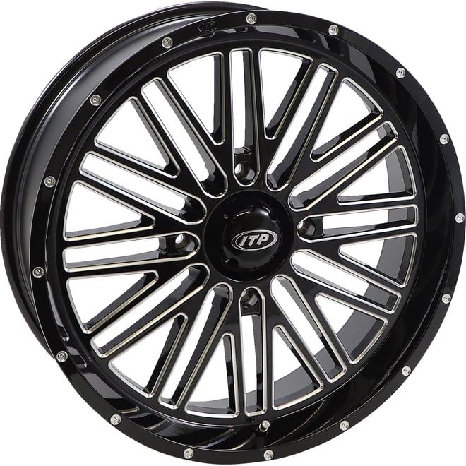 Itp Wheel - Momentum - Front/Rear - Black/Milled - 20x6.5 - 4/156 - 4+2.5 (+10 mm)