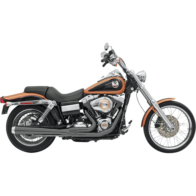 Bassani xhaust Road Rage Exhaust - Black - Long - '06-'17 FXD