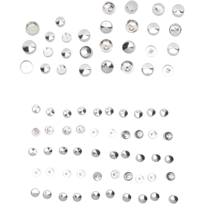 Drag specialties Bolt Covers - Engine - Chrome - Twin Cam