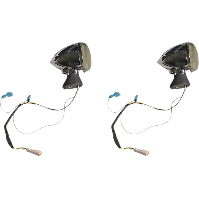 Custom dynamics Front LED Turn Signal - Chrome - Scout