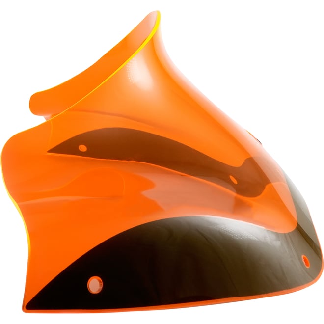 Klock werks Kolor Flare™ Windshield - 8" - Orange Ice - FLTR