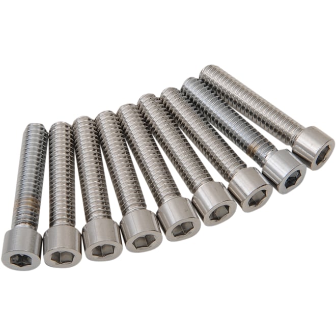 Drag specialties Bolt Kit - Camshaft Cover - Chrome - Smooth - M8