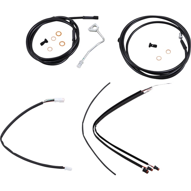 Burly brand Control Kit - 18" Ape Hanger Handlebars - ABS