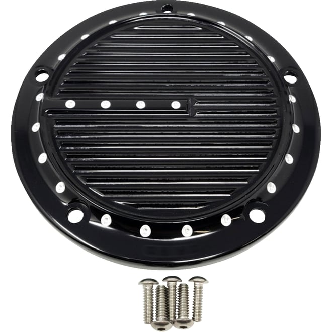 Covingtons Derby Cover - 5-Hole - Dimpled - Black