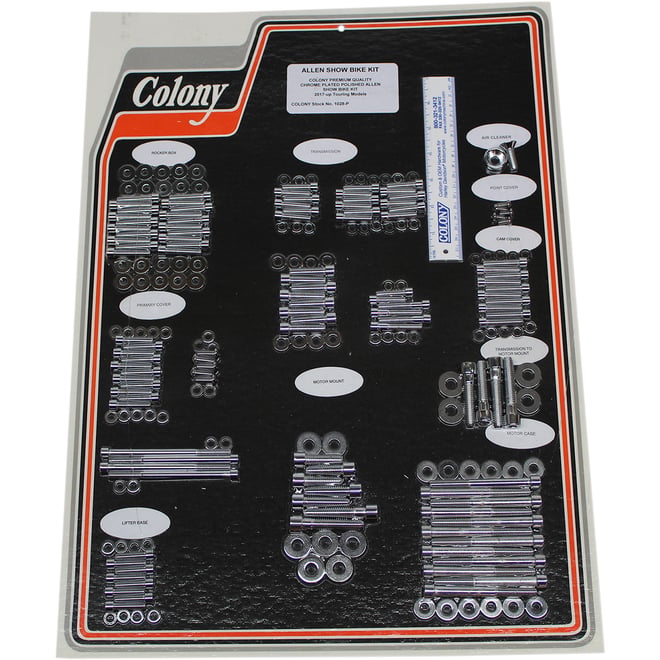 Colony Bolt Kit - Engine - Chrome