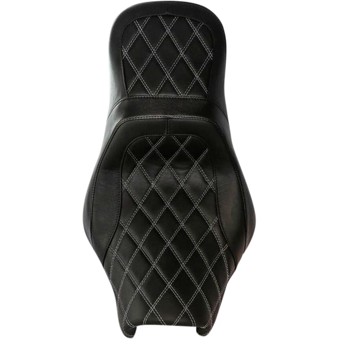 Danny gray Airhawk Weekday 2Up XL Seat - no Backrest Receptacle - Double Diamond Stitch - Air - XL '08-'23