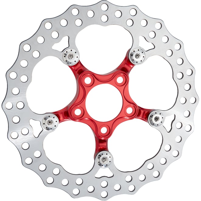 Arlen ness Spider Rotor - 11.8" - Red - Rear Arlen ness Spider Rotor - 11.8" - Red - Rear