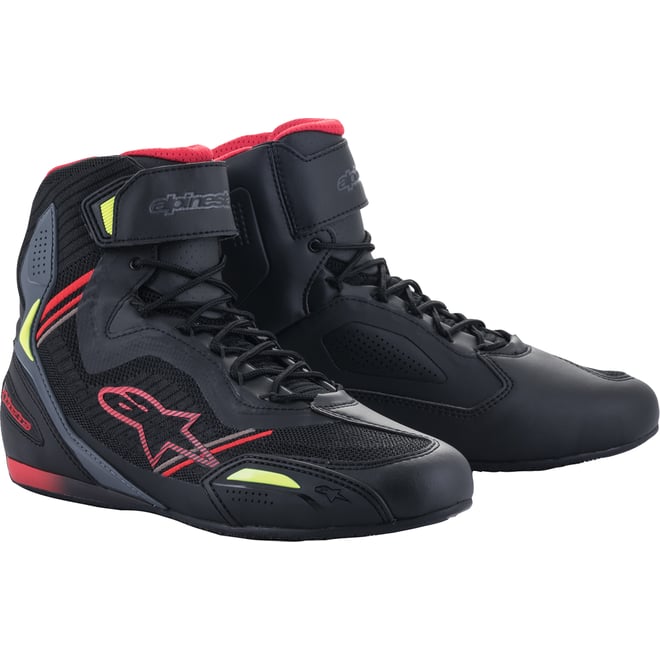 Alpinestars Faster 3 Rideknit® Shoes Black/Red/Yellow Alpinestars Faster 3 Rideknit® Shoes Black/Red/Yellow