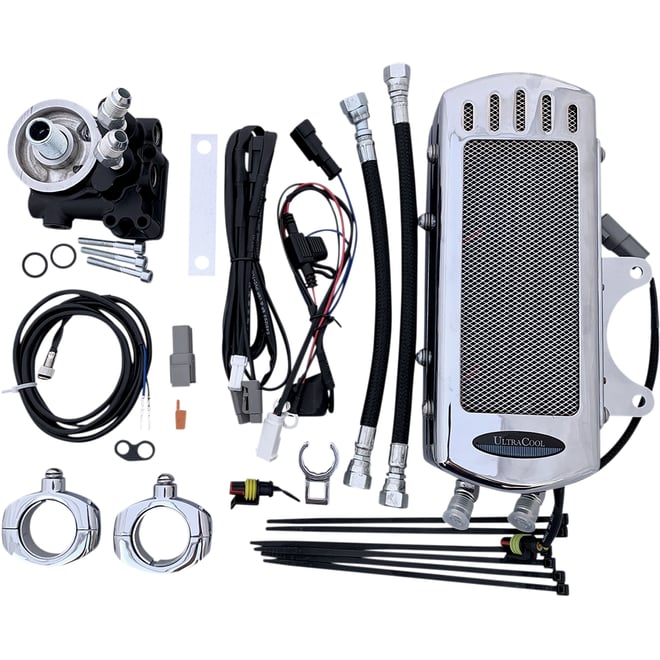 Ultracool Oil Cooler Kit - Chrome - Indian