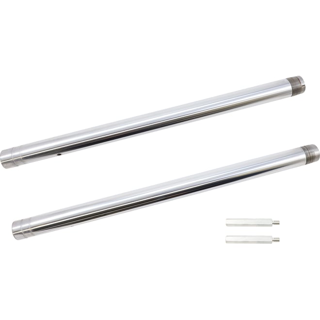 Custom cycle engineering Ultra Chrome Inverted Fork Tubes - 43 mm - +4" Length