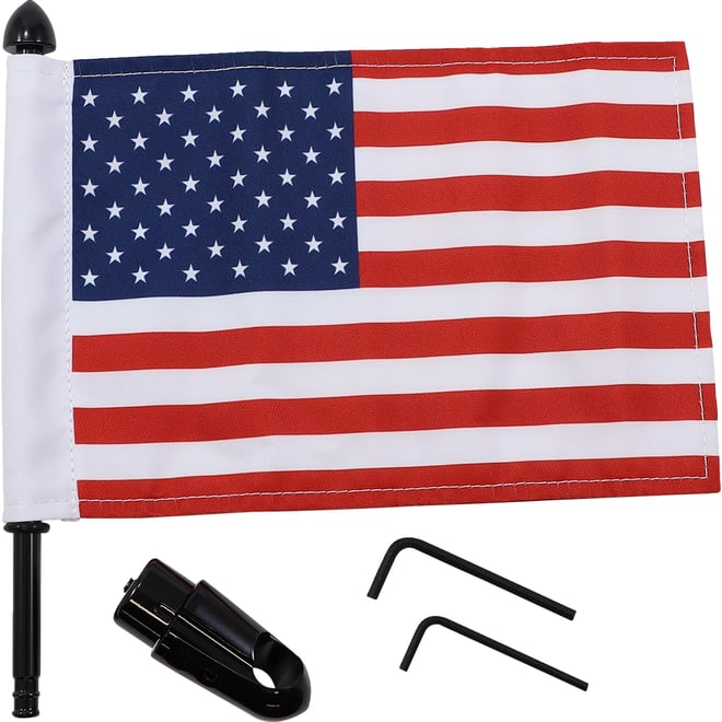 Pro pad Flag Mount - Detachable Sissy Bar - 9" Pole - 6" X 9" Flag