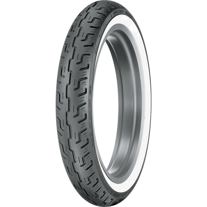 Dunlop Tire - D401 - Front - 100/90-19 - Wide Whitewall - 57H