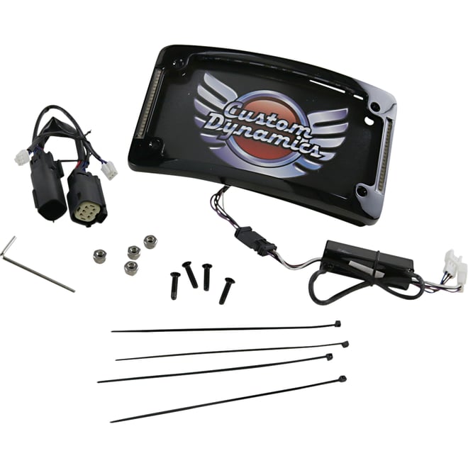 Custom dynamics Curved License Plate Frame - Black Custom dynamics Curved License Plate Frame - Black