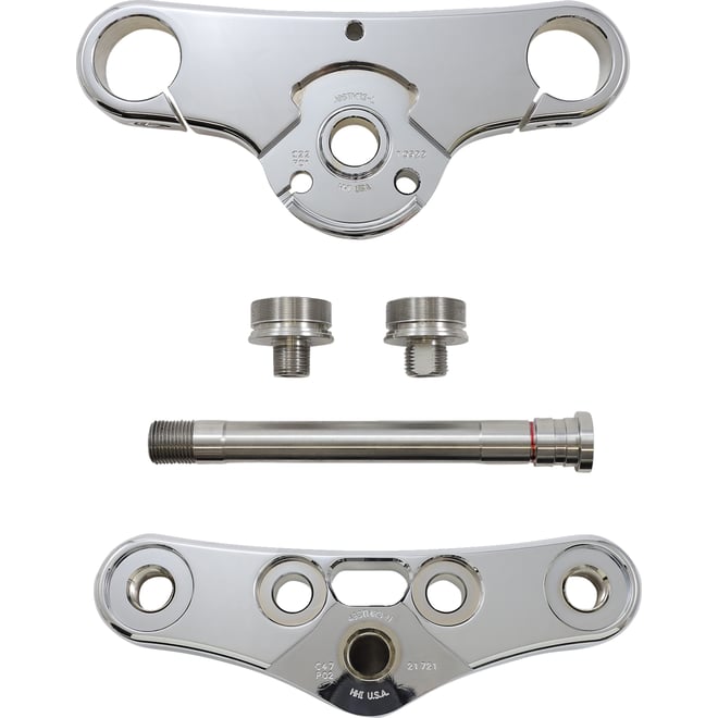 Hawg halters Triple Tree Kit - Chrome - 49 mm