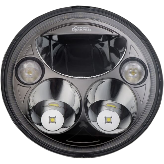 Custom dynamics 7" TruBEAM® Headlamp - Black - Chief Custom dynamics 7" TruBEAM® Headlamp - Black - Chief