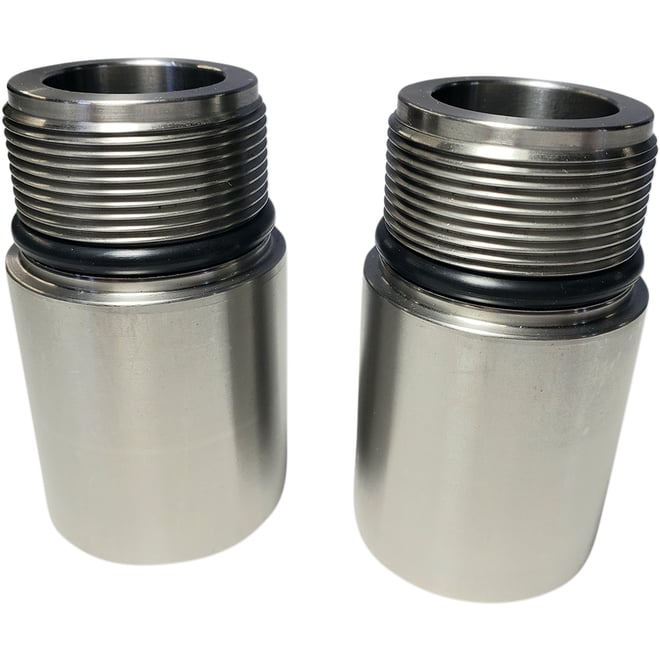 Cycle visions Chrome Fork Tube Extensions - 39 mm Diameter - Extends +1"