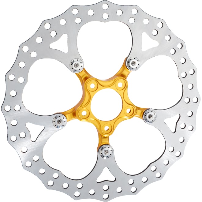 Arlen ness Spider Rotor - 14" - Gold Arlen ness Spider Rotor - 14" - Gold