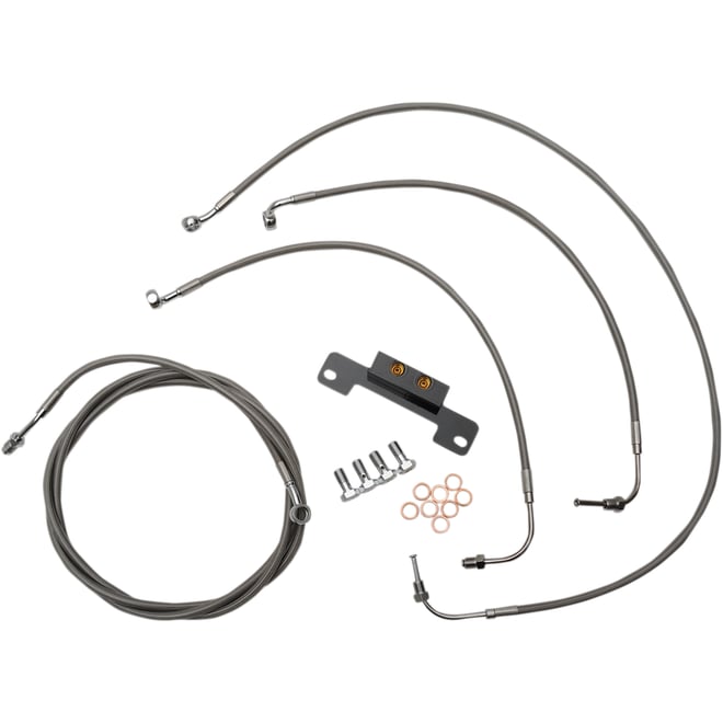 La choppers Handlebar Cable/Brake Line Kit - Mini Ape Hanger Handlebars - Stainless Steel La choppers Handlebar Cable/Brake Line Kit - Mini Ape Hanger Handlebars - Stainless Steel