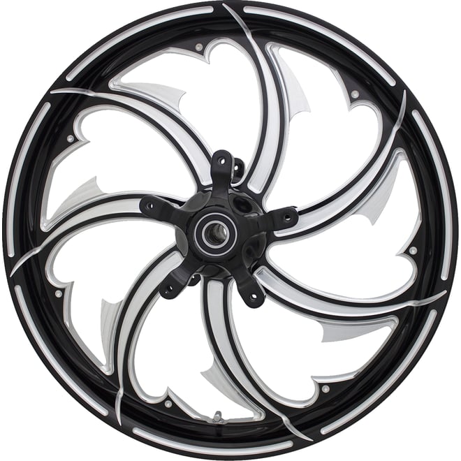 Coastal moto Wheel - Fury - Front - Dual Disc/without ABS - Black Cut - 21x3.25 - FL
