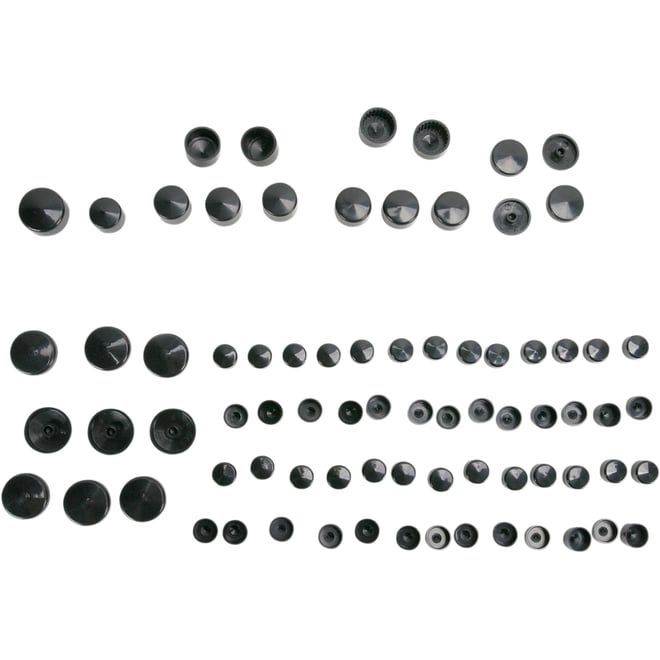 Drag specialties Bolt Covers - Black