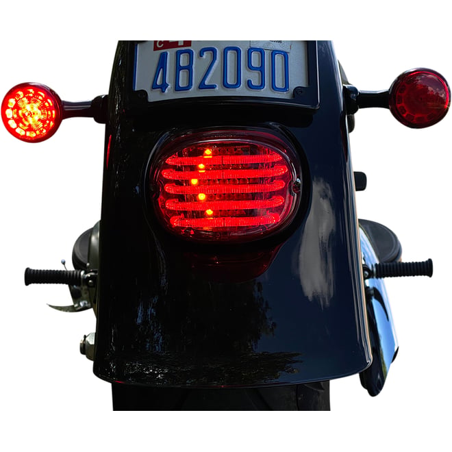 Custom dynamics Taillight/Turn Signal - Top Window - Red Lens