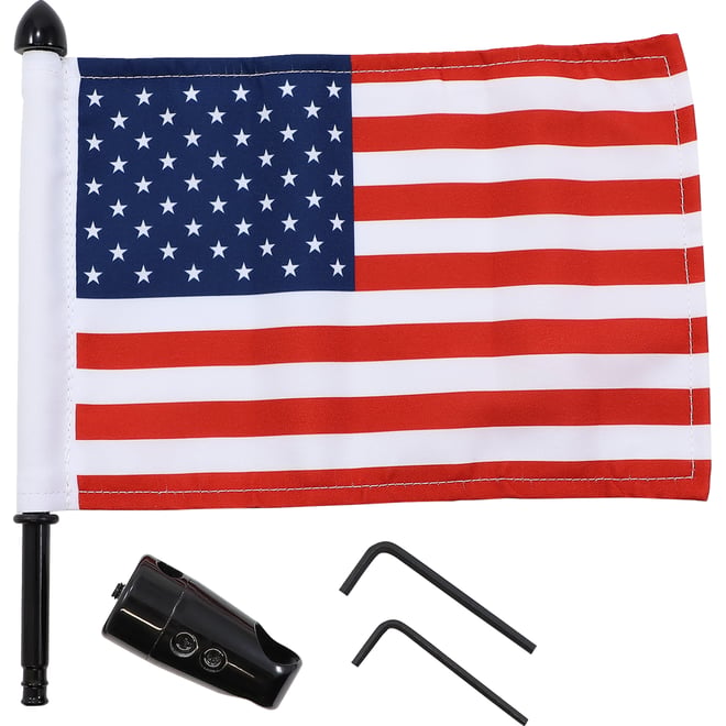 Pro pad Flag Mount - Passenger Sissy Bar - 9" Pole - 6" X 9" Flag