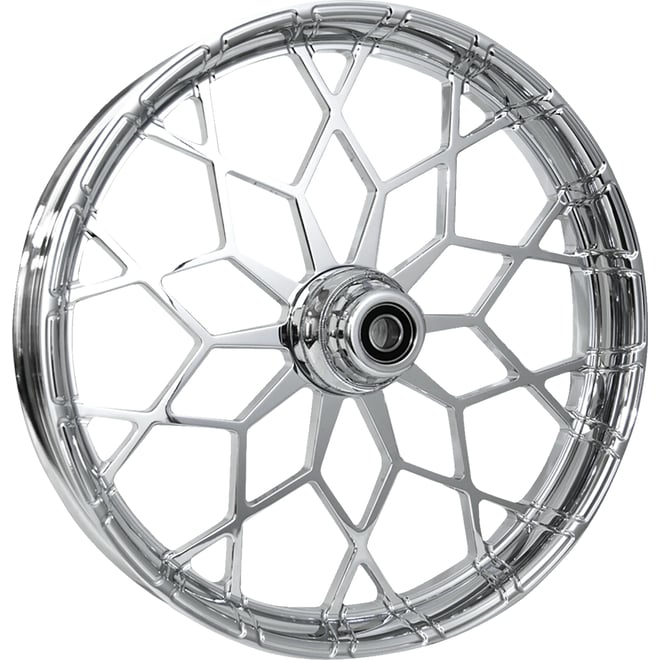 Rc components Wheel - Phenom - Front - Dual Disc/with ABS - Chrome - 21x3.5 - FLH