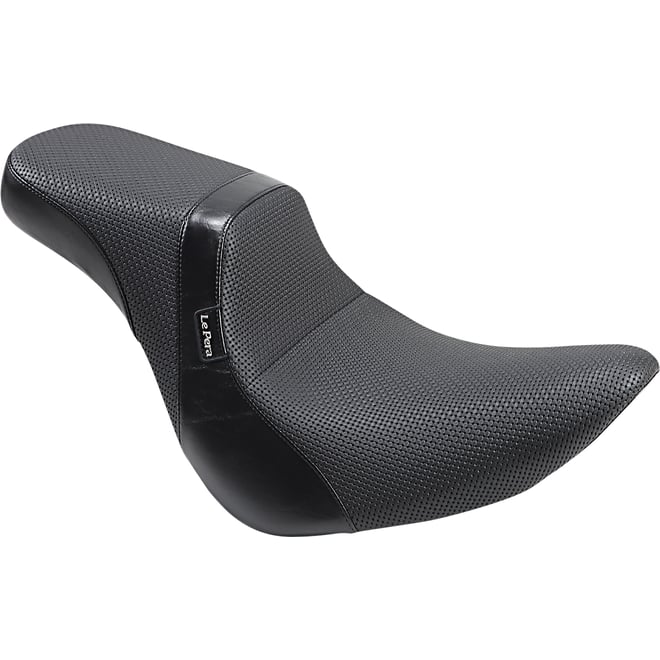Le pera Daytona 2-Up Seat - Without Backrest - Basketweave - Black - FLFB '18-'23 Le pera Daytona 2-Up Seat - Without Backrest - Basketweave - Black - FLFB '18-'23