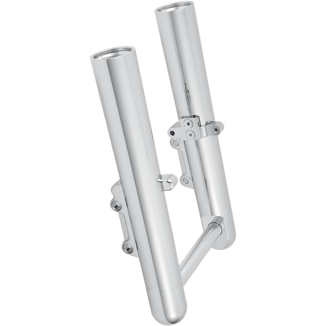Arlen ness Fork Legs - Chrome - Smooth - Dual Disc - '00-'07 FLT