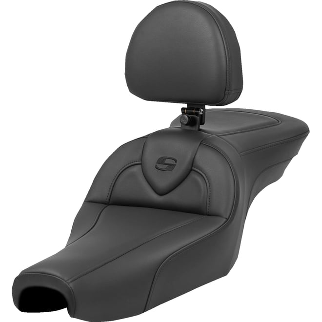 Saddlemen Roadsofa™ Seat - with Backrest - Black - XL '04-'22 Saddlemen Roadsofa™ Seat - with Backrest - Black - XL '04-'22