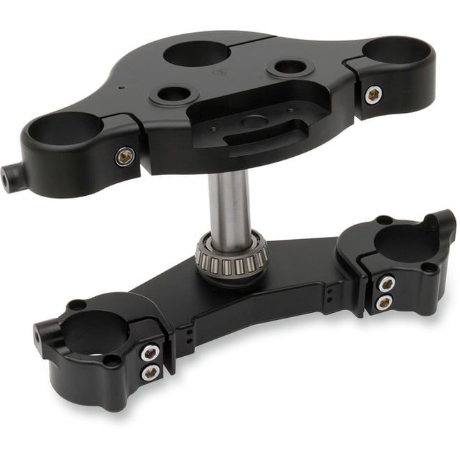 Arlen ness 7&7 Raked Triple Tree - Black - 7° Rake