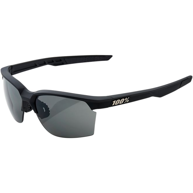 100% Sportcoupe Sunglasses - Black - Smoke