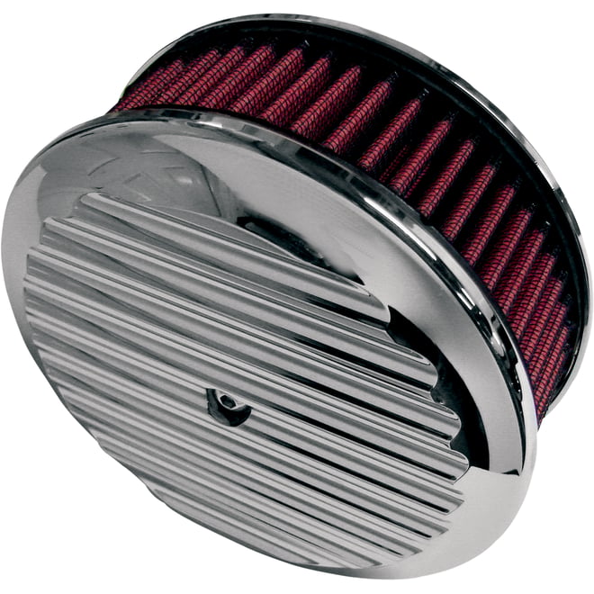 Joker machine Billet Air Cleaner Insert - Finned - Chrome