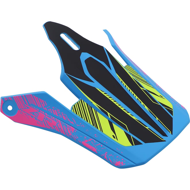 Z1r Youth F.I. Visor Kit - Fractal - Matte Blue/Hi-Viz