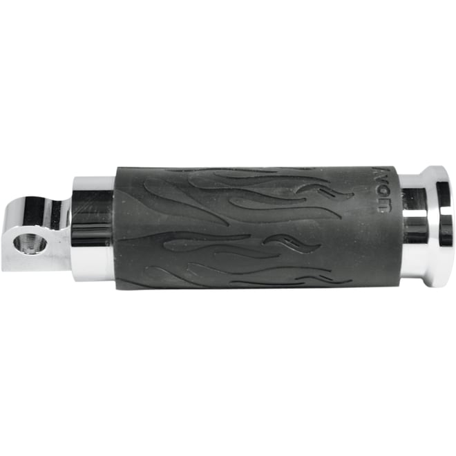 Avon grips Footpegs - Flame - Chrome