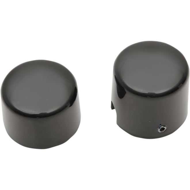 Drag specialties Axle Caps - Black - Rear - '00-'07 Softail