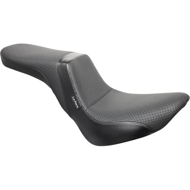 Le pera Daytona 2-Up Seat - Without Backrest - Basketweave - Black - FX/FL '18-'23 Le pera Daytona 2-Up Seat - Without Backrest - Basketweave - Black - FX/FL '18-'23